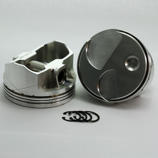 3975-4030 400M Small Block Ford 400M FX Series +7.5cc  Dome Top 351 Cleveland \ Boss Open & Closed Chamber Forged Piston Set 4.030 inch bore   Pin Dia.:  0.975