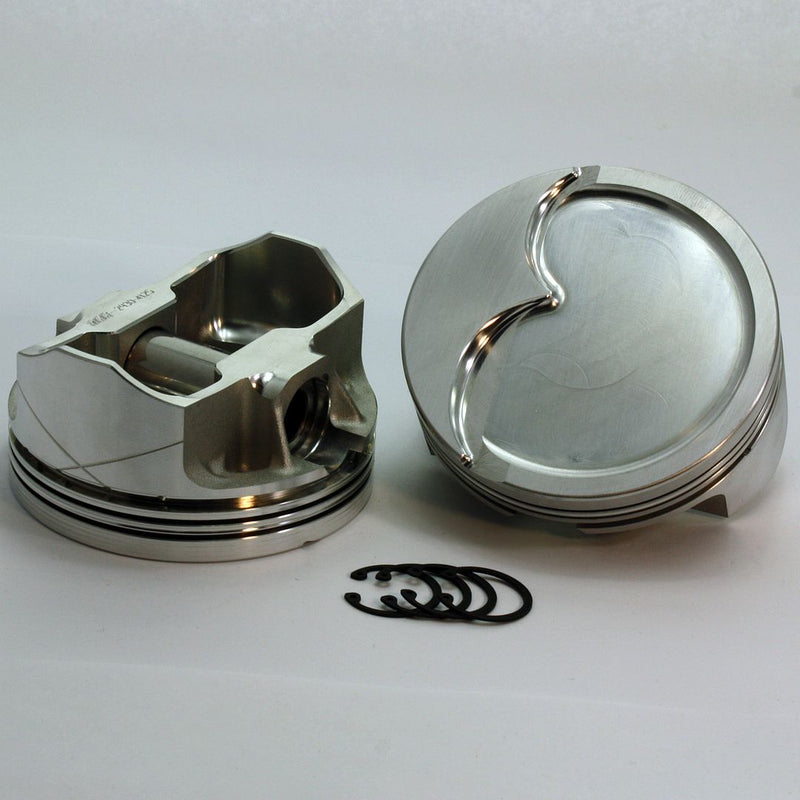 Load image into Gallery viewer, 2944-4000 6.0 - LS2 -6.2 - LS3 - L98 - LQ9 - LS7 - LSA - LSX Stroker Chevy LS FX Series -22cc Dish Top LS1,LS2,LS3 and LS7 Forged Piston Set 4.000 inch bore COMP HEIGHT: 1.052"