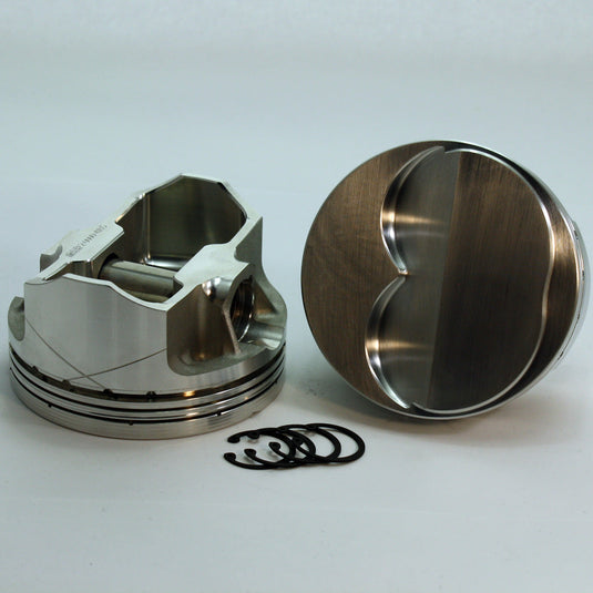 K2-2218-3935-307-Small Block Chevy FXK2 Series +4cc Dome Top SBC 23 Degree-Forged-Piston-Set- 3.935 inch bore