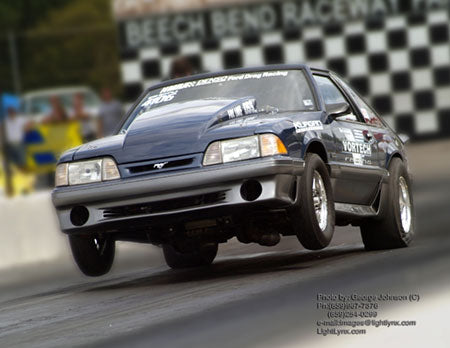 Wheels up Fox body Mustang with DSS Racing power.