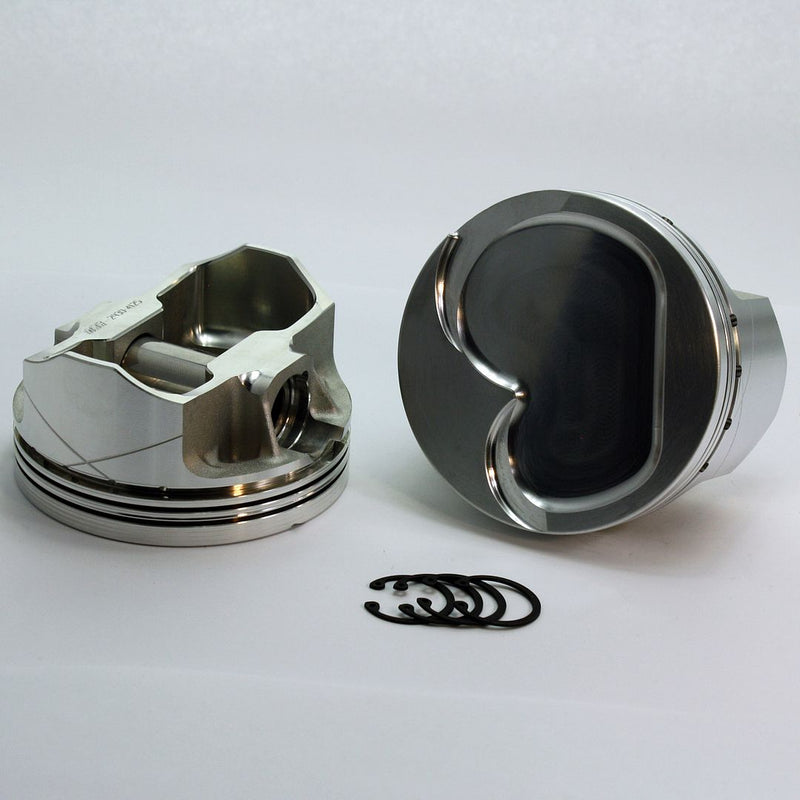 Load image into Gallery viewer, 3223-4030 427W - 5.8 Stroker Small Block Ford 351W FX Series -22cc Dish Top 351 Cleveland \ Boss Open &amp; Closed Chamber Forged Piston Set 4.030 inch bore   COMP HEIGHT:  1.145&quot;
