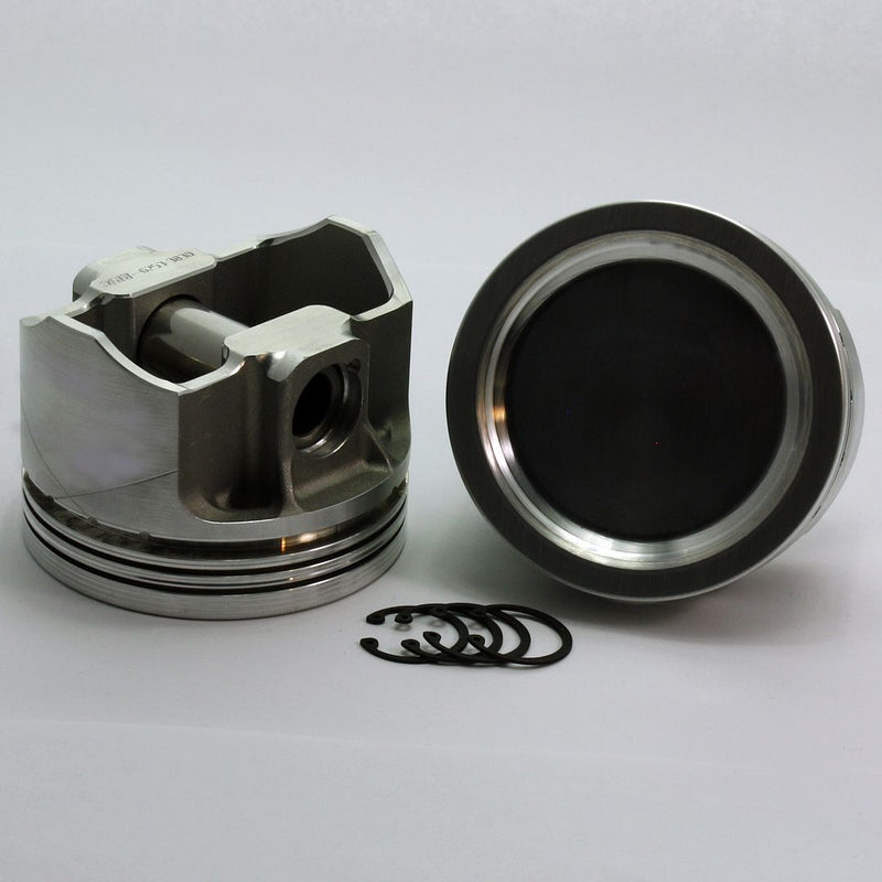 Load image into Gallery viewer, 6243-3830 350 Buick V8 FX Series -15cc Dish Top Buick V8 350 Forged Piston Set 3.830 inch bore   COMP HEIGHT:  1.88&quot;
