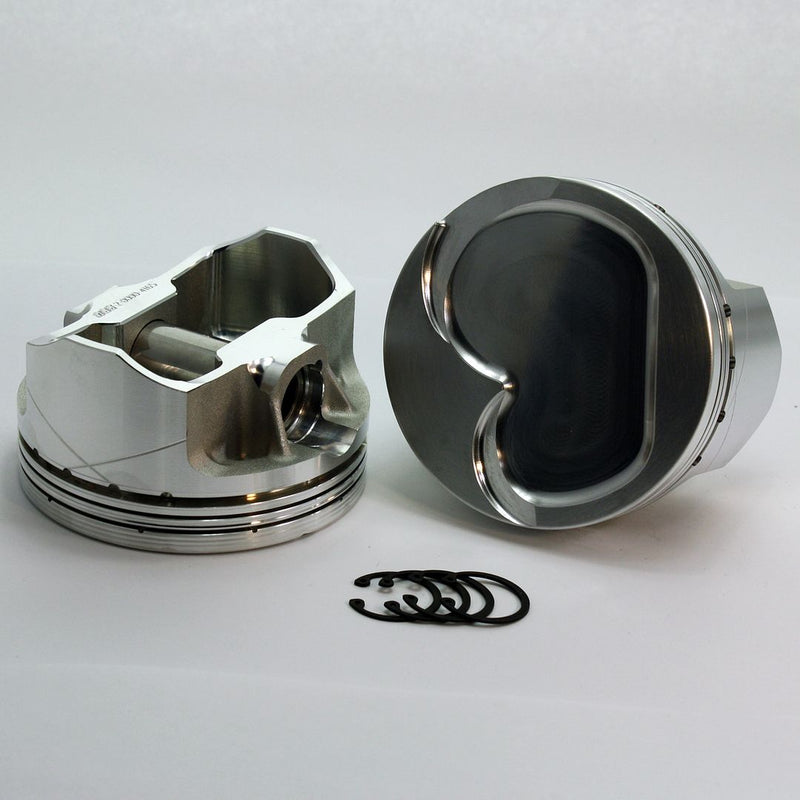 Load image into Gallery viewer, 3871-4030 Boss 302 Small Block Ford 289 - 302 FX Series -13cc   Dish Top 351 Cleveland \ Boss Open &amp; Closed Chamber Forged Piston Set 4.030 inch bore   COMP HEIGHT:  1.535&quot;
