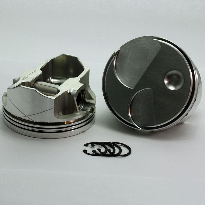 3275-4030 Boss 331 Stroker Small Block Ford 289 - 302 FX Series +7.5cc  Dome Top 351 Cleveland \ Boss Open & Closed Chamber Forged Piston Set 4.030 inch bore   COMP HEIGHT:  1.165