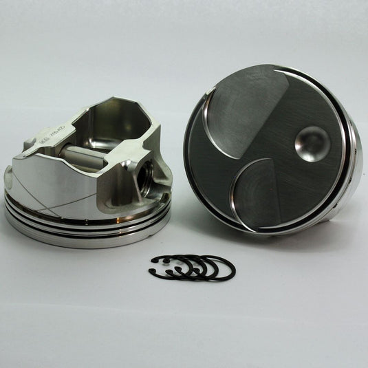 3225-4030 427W -5.8 Clevor Stroker Small Block Ford 351W FX Series +7.5cc  Dome Top 351 Cleveland \ Boss Open & Closed Chamber Forged Piston Set 4.030 inch bore   Pin Dia.:  0.927