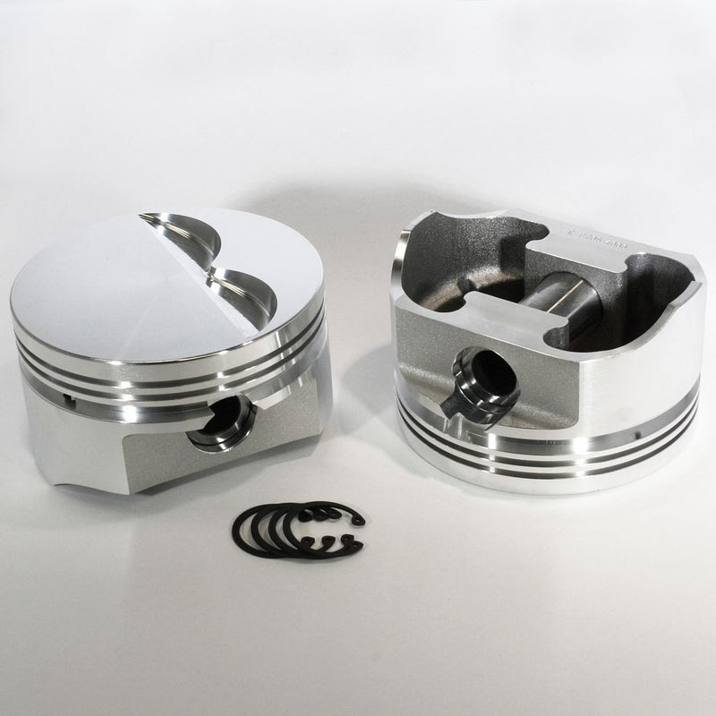 Load image into Gallery viewer, 8702-4060 350 Small Block Chevy E Series -8cc Flat Top  SBC 23 Degree Forged Piston Set 4.060 inch bore   Pin Dia.:  0.927"   Comp Height:  1.56"
