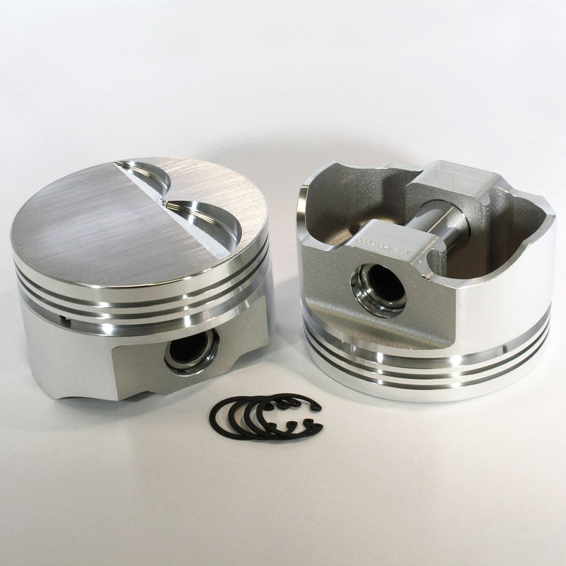 Load image into Gallery viewer, 8720-4000 393W - 5.8 Stroker Small Block Ford 351W E Series -3cc Flat Top  SBF 20 Degree Inline Forged Piston Set 4.000 inch bore   COMP HEIGHT:  1.6&quot;
