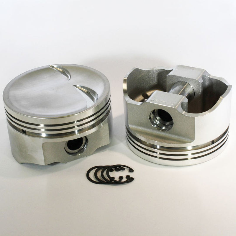 Load image into Gallery viewer, 8723-4040 289 Small Block Ford 289 E Series -13cc   Dish Top SBF 20 Degree Inline Forged Piston Set 4.040 inch bore   COMP HEIGHT:  1.6&quot;
