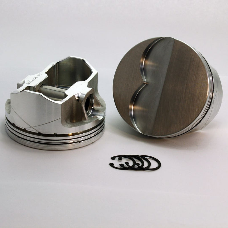 Load image into Gallery viewer, 6120-4120 455 Pontiac Late  FX Series -7cc Flat Top  Pontiac Late Forged Piston Set 4.120 inch bore   COMP HEIGHT:  1.48&quot;
