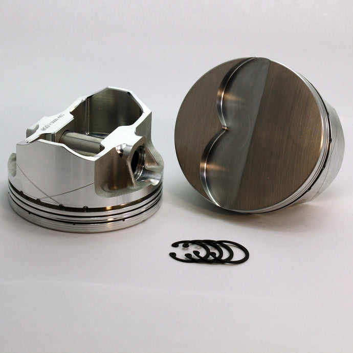 1-6112-4120-421-Pontiac Early and Late FX1 Series -7cc Flat Top  Pontiac Early and Late-Forged-Piston-Set- 4.12 inch bore