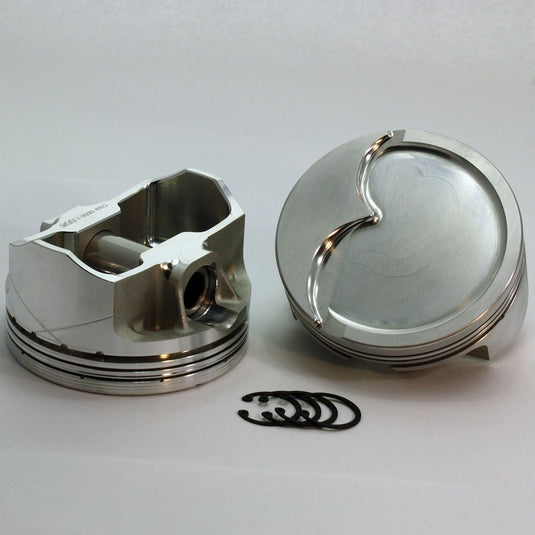 2873-4000 6.0 - LS2 -6.2 - LS3 -  L98 - LQ9 - LS7 - LSA - LSX Stroker Chevy LS FX Series -15cc Dish Top LS1,LS2,LS3 and LS7 Forged Piston Set 4.000 inch bore   COMP HEIGHT:  1.215"