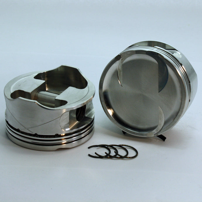 1-4818-3572-4.6-Ford Modular FX1 Series -21cc Dish Top Modular 2V PI / Twisted Wedge-Forged-Piston-Set- 3.572 inch bore