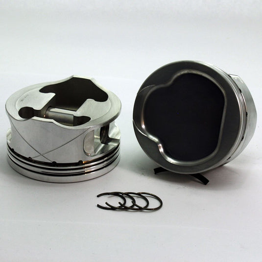 4842-3710 5.0 Stroker Ford Modular FX Series -8cc Dish Top Modular 3V Forged Piston Set 3.710 inch bore   COMP HEIGHT:  1.19