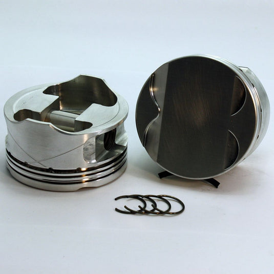 4753-3720 5.0 Ford Coyote  FX Series -4cc  Flat Top  Gen I & Gen II Coyote Forged Piston Set 3.720 inch bore   COMP HEIGHT:  1.17