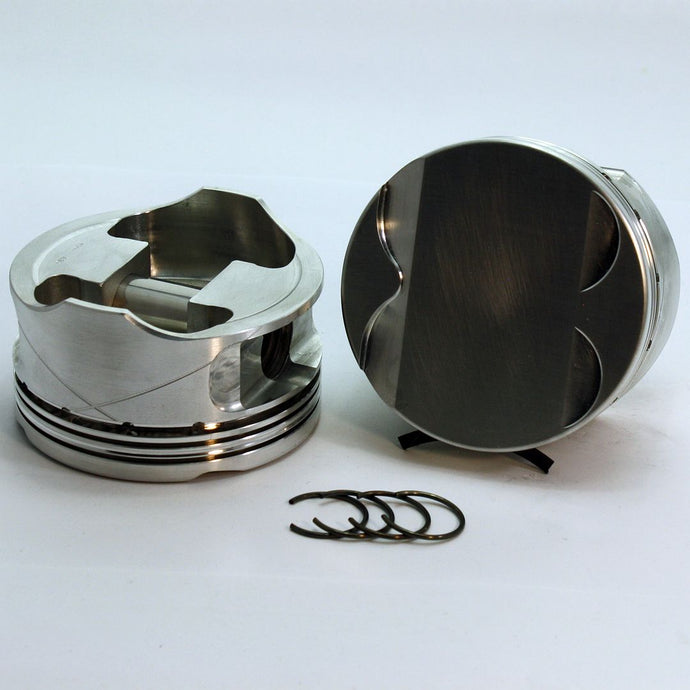 4753-3650 5.0 Ford Coyote  FX Series -4cc  Flat Top  Gen I & Gen II Coyote Forged Piston Set 3.650 inch bore   COMP HEIGHT:  1.17