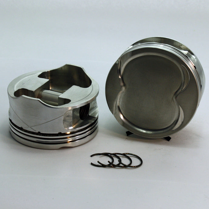 1-4756-3650-5.0-Ford Coyote  FX1 Series -11cc Dish Top Gen I & Gen II Coyote-Forged-Piston-Set- 3.65 inch bore