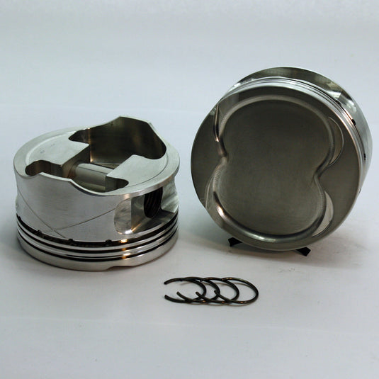1-4756-3700-5.0-Ford Coyote  FX1 Series -11cc Dish Top Gen I & Gen II Coyote-Forged-Piston-Set- 3.7 inch bore