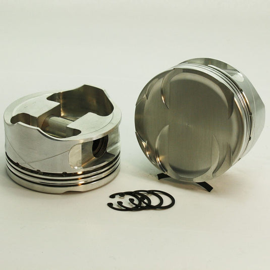 4857-3572 4.6 Ford Modular FX Series -13cc   Dish Top Modular Multi notch 2V/TW/3V/4V Forged Piston Set 3.572 inch bore   COMP HEIGHT:  1.21