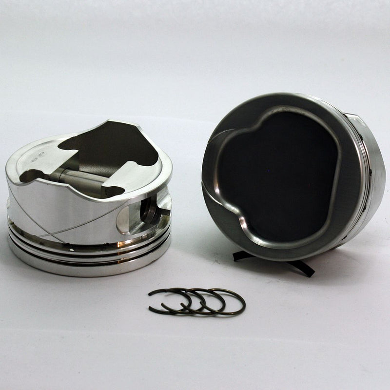 Load image into Gallery viewer, 4931-3710 5.0 Stroker Ford Modular FX Series -8cc Dish Top Modular 3V Forged Piston Set 3.710 inch bore   COMP HEIGHT:  1.09&quot;
