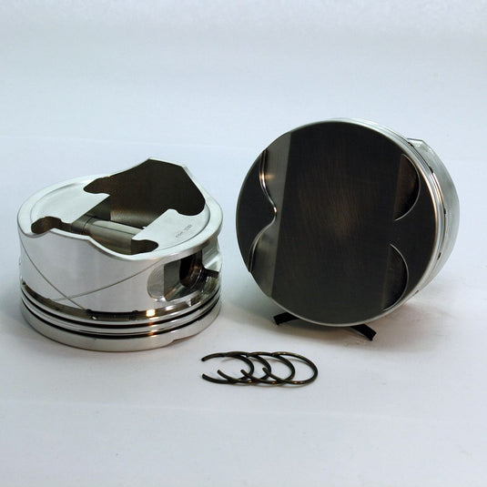 4763-3710 5.0 Ford Coyote  FX Series -4cc  Flat Top  Gen I & Gen II Coyote Forged Piston Set 3.710 inch bore   COMP HEIGHT:  1.09