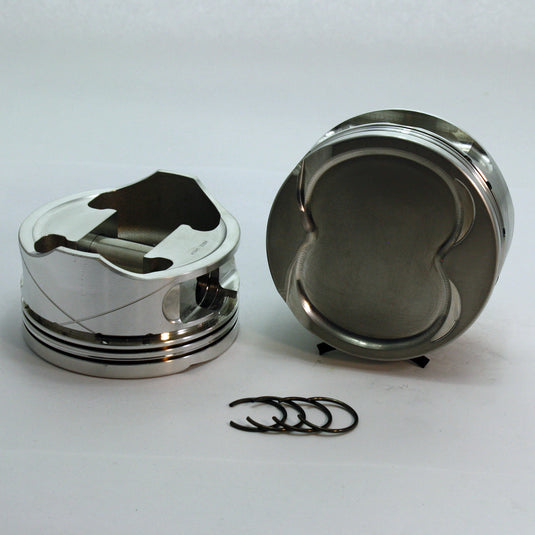 K2-4786-3705-5.0-Ford Coyote Direct INJ  FXK2 Series -11cc Dish Top Gen III Coyote-Forged-Piston-Set- 3.705 inch bore