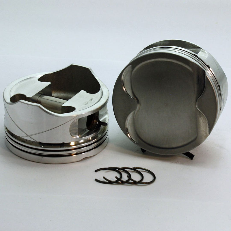 Load image into Gallery viewer, 4997-3552 4.75 Stroker Ford Modular FX Series -24cc Dish Top Modular 4V Forged Piston Set 3.552 inch bore   COMP HEIGHT:  1.17&quot;
