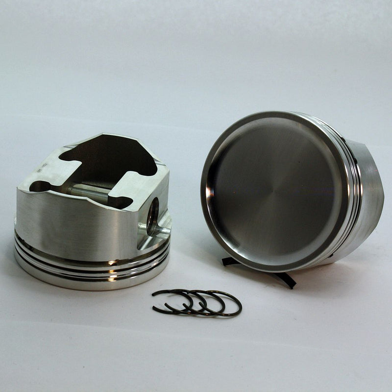 Load image into Gallery viewer, 4802-3552 4.6 Ford Modular SX Series -10cc  Dish Top No Notch Modular No Valve Relief Forged Piston Set 3.552 inch bore   COMP HEIGHT:  1.21&quot;
