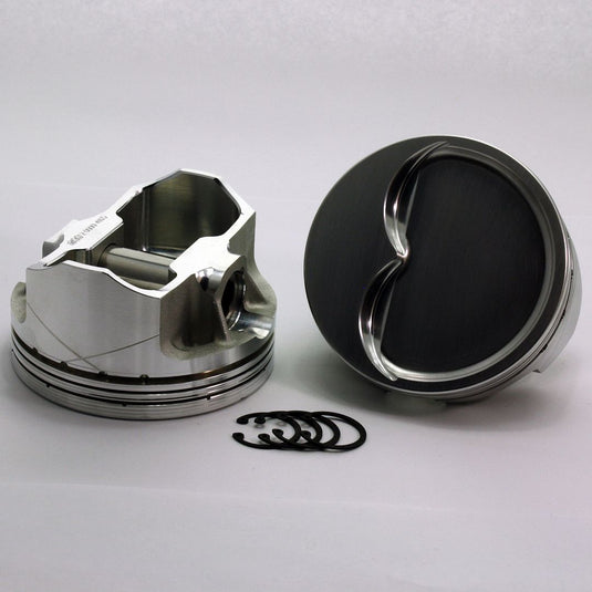 2105-4155 350 Small Block Chevy FX Series -21cc Dish Top SBC 23 Degree Forged Piston Set 4.155 inch bore   COMP HEIGHT:  1.26