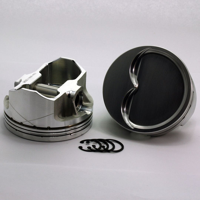 Load image into Gallery viewer, K8125-4185 383 Small Block Chevy KSX Series -21cc Dish Top SBC 23 Degree Forged Piston Set 4.185 inch bore
