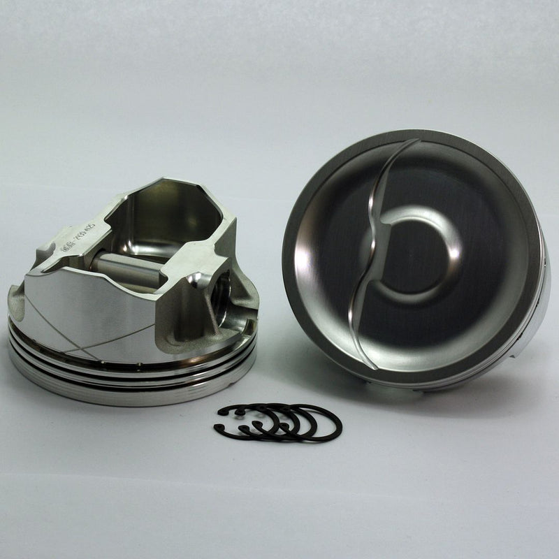 Load image into Gallery viewer, 2466-4040 396 Small Block Chevy FX Series -28cc Dish Top SBC 23 Degree Forged Piston Set 4.040 inch bore   COMP HEIGHT:  1.062&quot;
