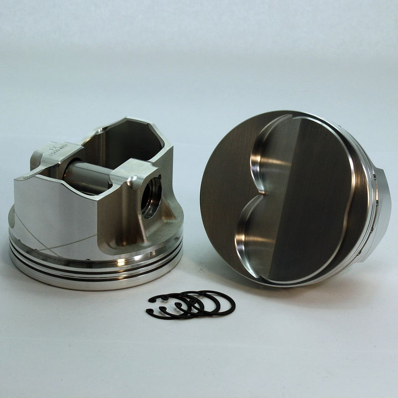 Load image into Gallery viewer, 2438-3736 334 Small Block Chevy FX Series +4cc Dome Top SBC 23 Degree Forged Piston Set 3.736 inch bore   COMP HEIGHT:  1.125&quot;
