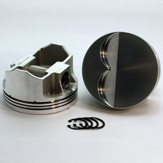 8100-4040 350 Small Block Chevy SX Series -5cc Flat Top  SBC 23 Degree Forged Piston Set 4.040 inch bore   Pin Dia.:  0.927