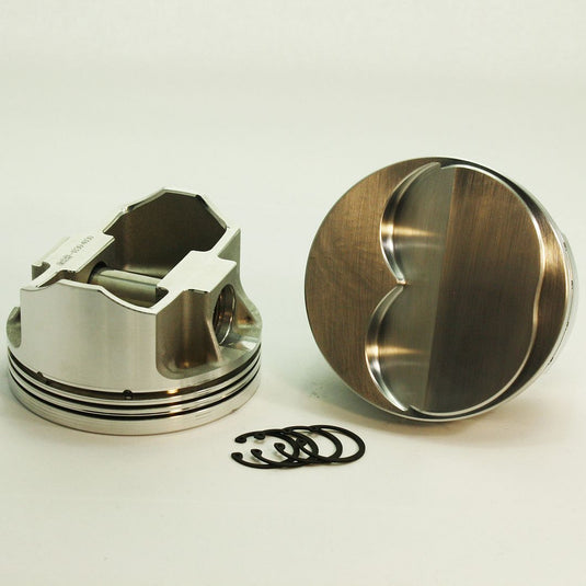 8115-4185 350 Small Block Chevy SX Series -21cc Dish Top SBC 23 Degree Forged Piston Set 4.185 inch bore   Pin Dia.:  0.927