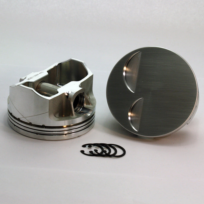 1-3502-4000-302 - 5.0-Small Block Ford 302 FX1 Series -2cc  Flat Top  SBF Twisted Wedge-Forged-Piston-Set- 4 inch bore
