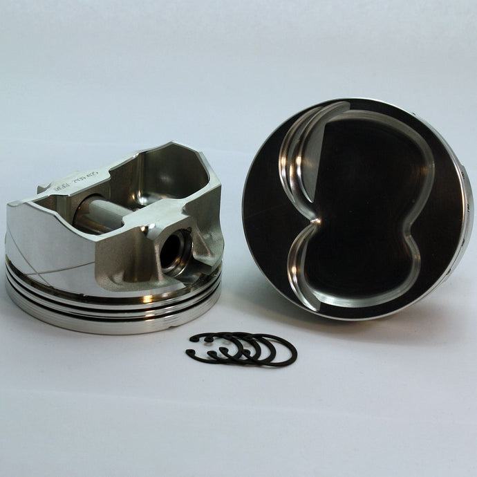 3210-4060 427W - 5.8 Stroker Small Block Ford 351W FX Series -22cc Dish Top SBF 20 Degree Inline & Twisted Wedge Forged Piston Set 4.060 inch bore   Pin Dia.:  0.927