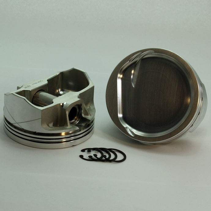 3212-4125 427W - 5.8 Stroker Small Block Ford 351W FX Series -31cc  Dish Top SBF 20 Degree Inline & Twisted Wedge Forged Piston Set 4.125 inch bore   Pin Dia.:  0.927
