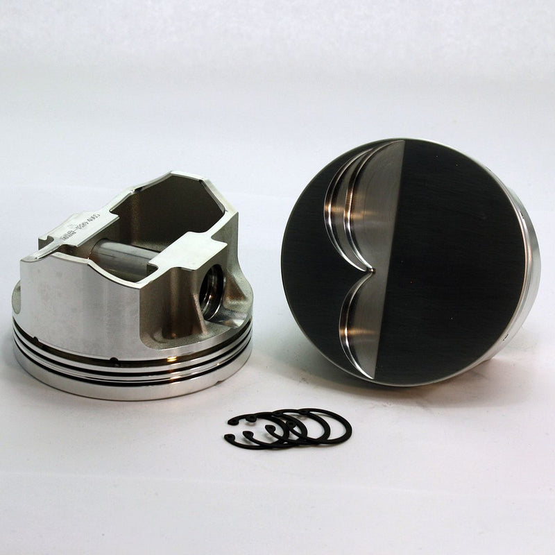 Load image into Gallery viewer, 8880-4000 351W - 5.8 Small Block Ford 351W SX Series -5cc Flat Top  SBF 20 Degree Inline &amp; Twisted Wedge Forged Piston Set 4.000 inch bore   Pin Dia.:  0.912"   Comp Height:  1.77"

