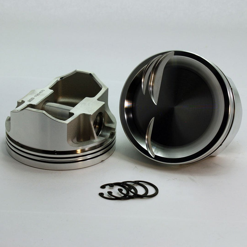 Load image into Gallery viewer, 8873-4125 347 Stroker Small Block Ford 289 - 302 SX Series -18cc Dish Top SBF 20 Degree Inline &amp; Twisted Wedge Forged Piston Set 4.125 inch bore   Pin Dia.:  0.927"   Comp Height:  1.09"
