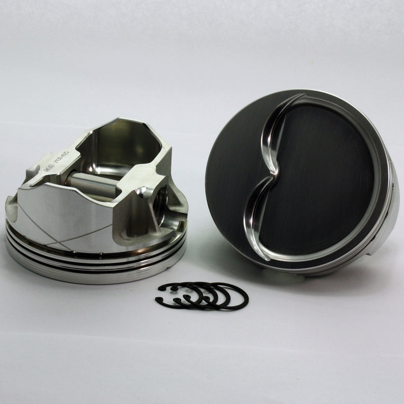 Load image into Gallery viewer, K3-2703-4000  408 Small Block Chevy K3-FX Series -16cc Dish Top  Forged Piston Set. 4.000 bore
